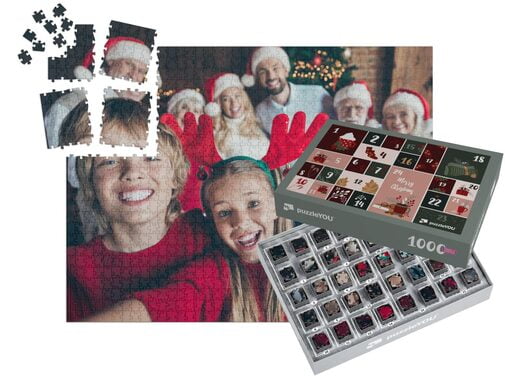 Zaprojektuj kalendarz adwentowy z puzzlami z własnych zdjęć – fotopuzzle z 1000 elementów wraz z pudełkiem